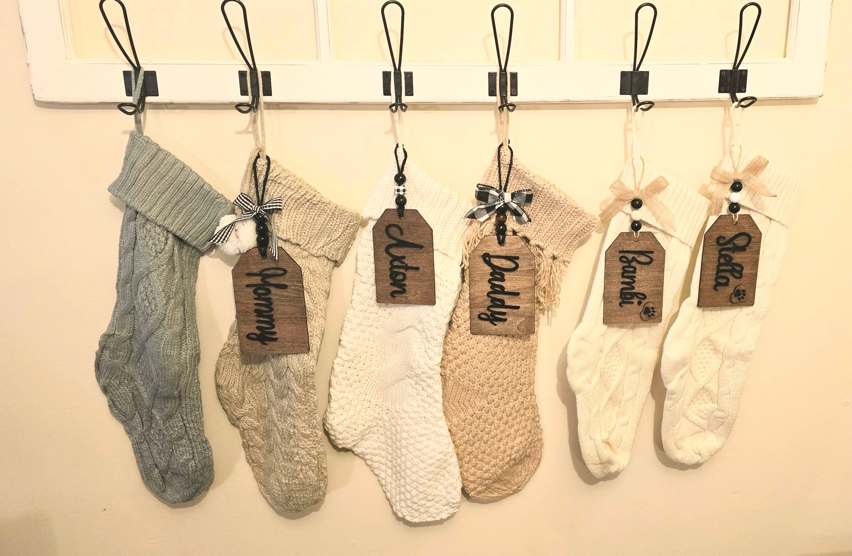 Custom, Personalized Stocking/Gift Name Tag
