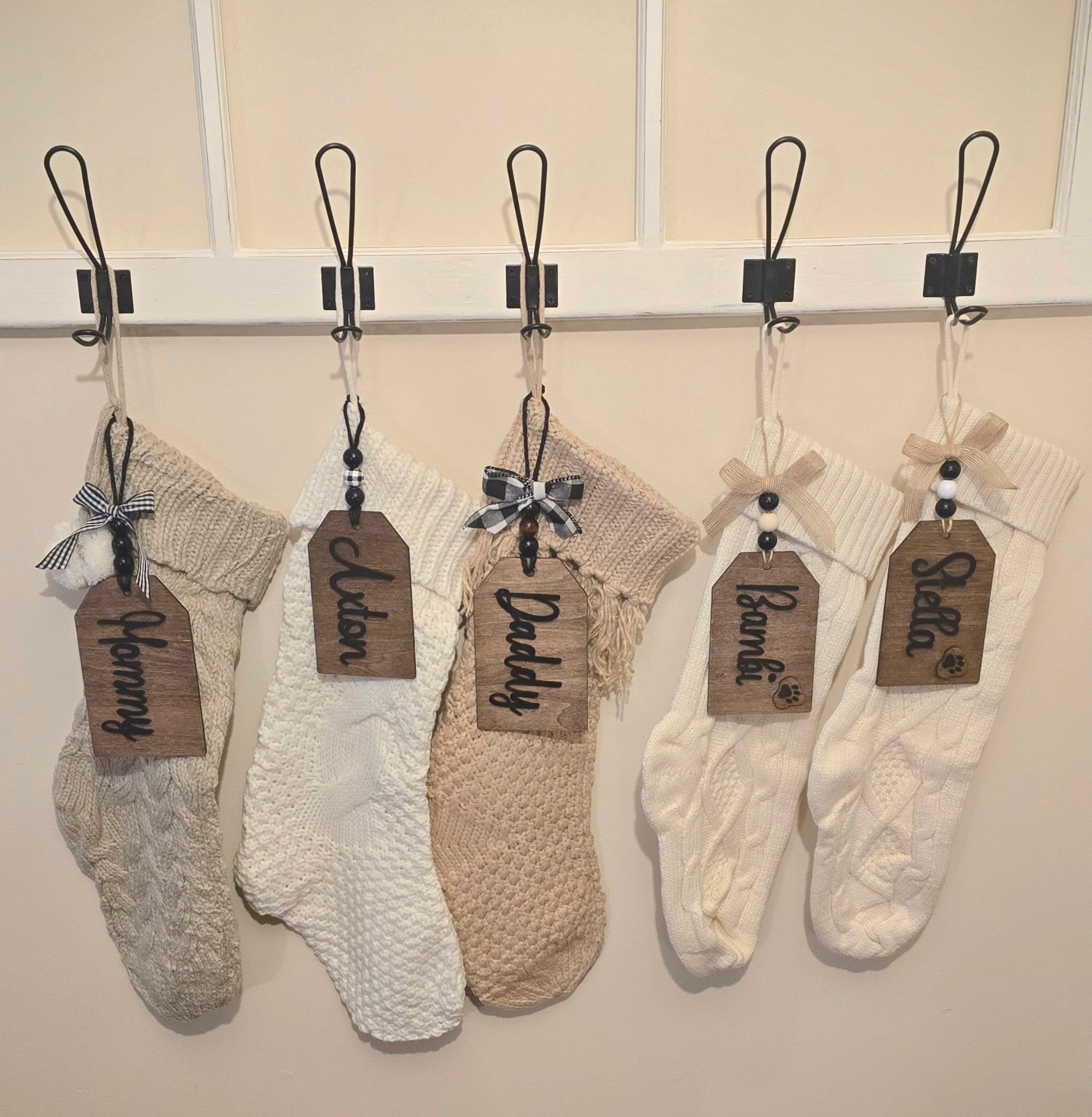 Custom, Personalized Stocking/Gift Name Tag
