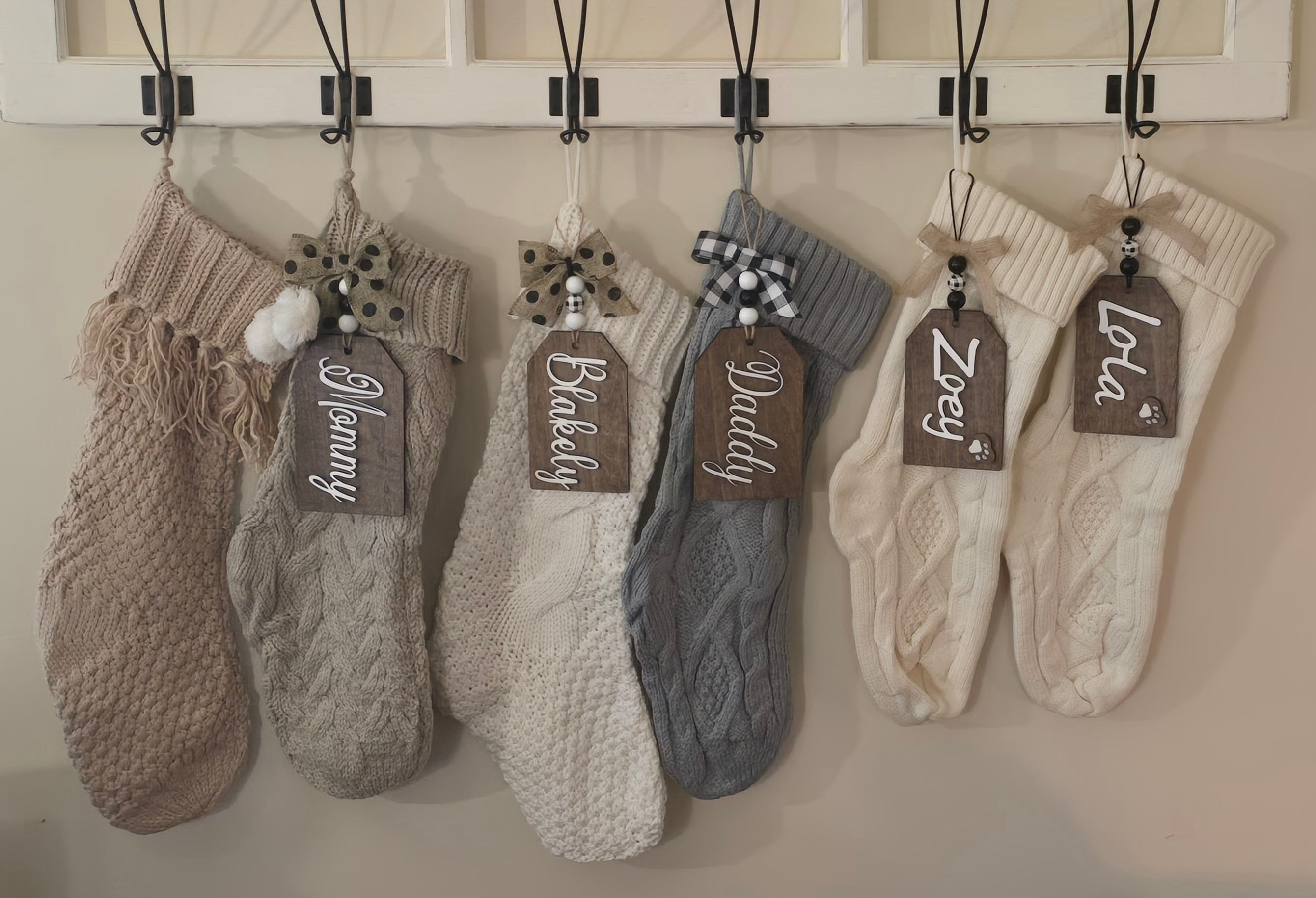 Custom, Personalized Stocking/Gift Name Tag